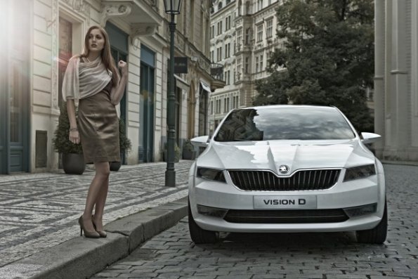 Das Gesicht des Skoda Vision D