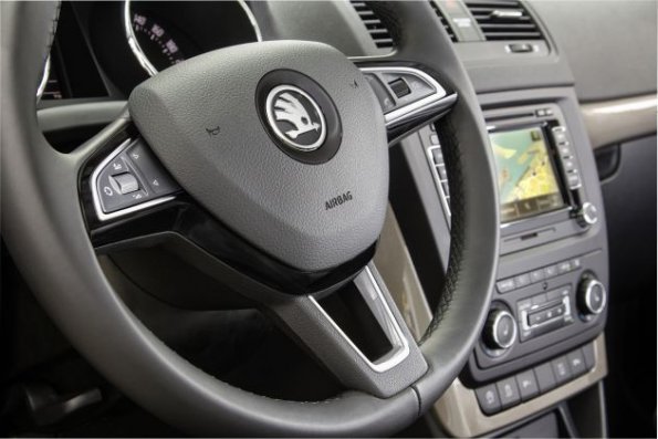 Detail aus dem Skoda Yeti