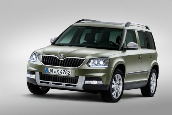 Frontansicht des Skoda Yeti