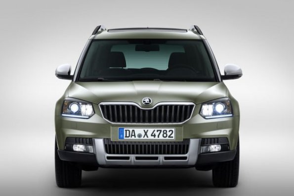 Die Frontpartie des Skoda Yeti