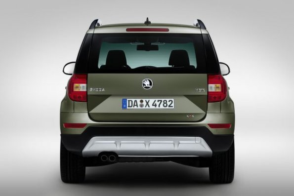 Die Heckpartie des Skoda Yeti