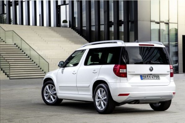 Heckpartie des Skoda Yeti