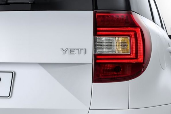 Detail am Fahrzeugheck des Skoda Yeti