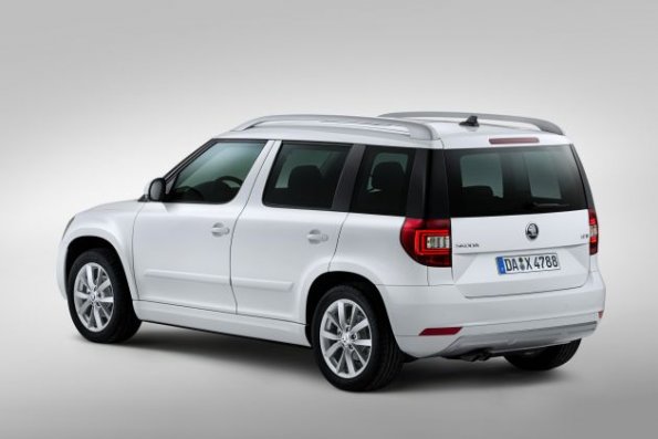 Heck- und Seitenpartie am Skoda Yeti