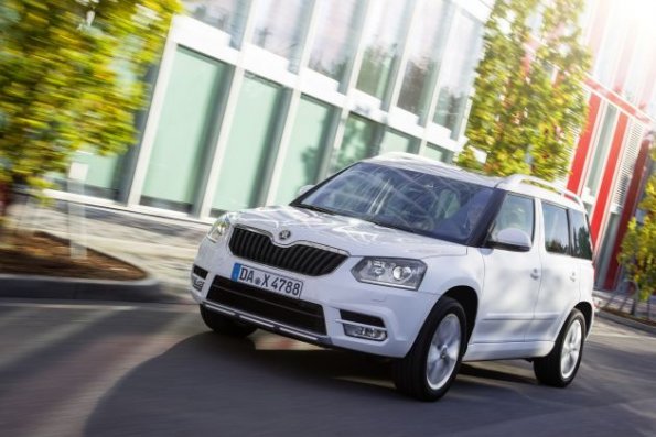 Fahrzeugfront des Skoda Yeti