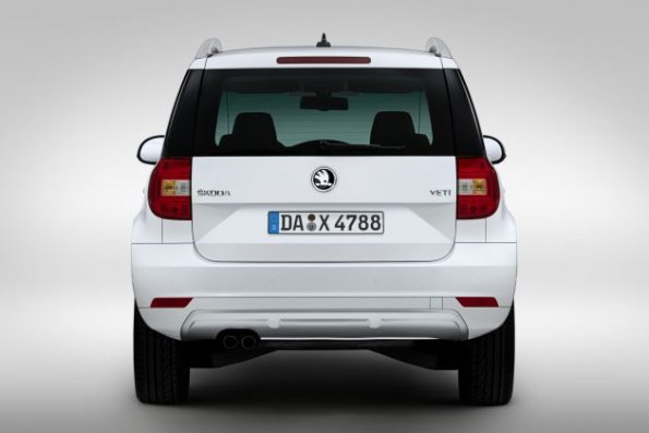 Das Heck des Skoda Yeti