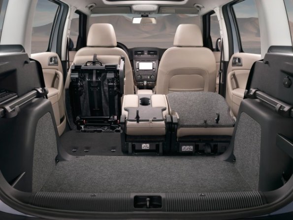 Ein Blick in den Innenraum des Skoda Yeti, der sich variabel umgestalten lässt