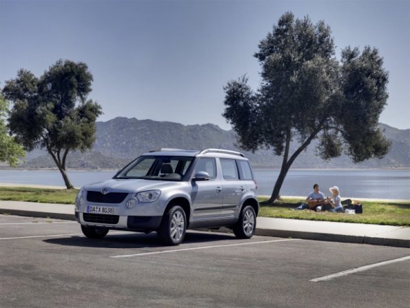 Gelände wird in der Regel befestigt sein, wenn der Skoda Yeti unterwegs ist