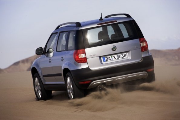 Eher die Seltenheit: der Skoda Yeti off-road