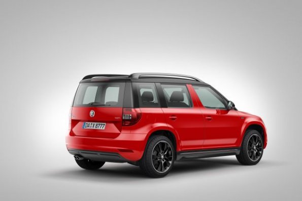 Die Heckpartie des Skoda Yeti Monte-Carlo