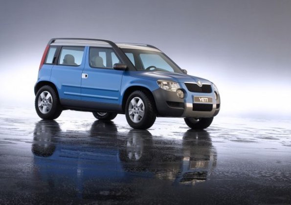 Zurückhaltung spiegelt auch das Konzept-Auto für ein SUV-Modell von Skoda: der Yeti