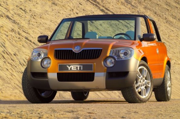 Die Frontpartie des Skoda Yeti