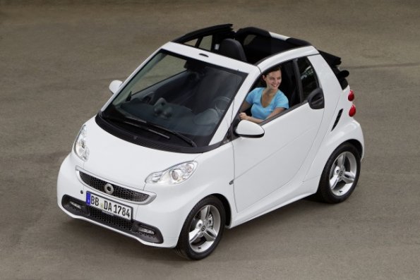 Das smart fortwo cabrio in einer Außenaufnahme