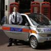 Der smart fortwo ed im Praxistest: hier in London bei der Polizei. 