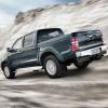 <p>Heck- und Seitenpartie des Toyota Hilux</p>