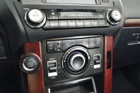 Detail aus dem Innenraum des Toyota Land Cruiser