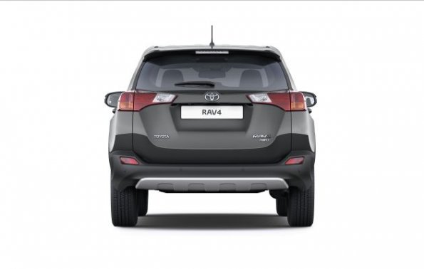 Der Toyota RAV4 von hinten aufgenommen