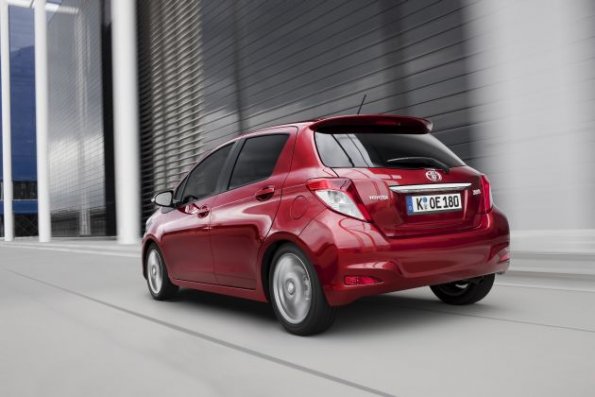 Die Heckpartie des Toyota Yaris