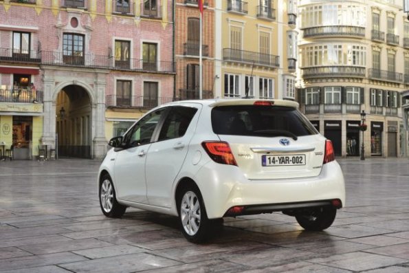 Heckpartie des Toyota Yaris 