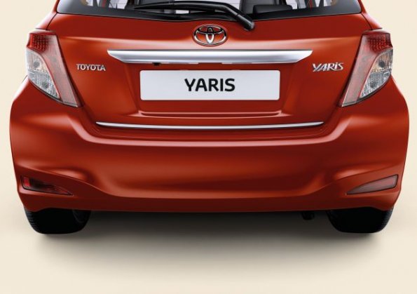 Das Heck des Toyota Yaris