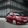 <p>Die Front- und Seitenpartie des Toyota Yaris</p>