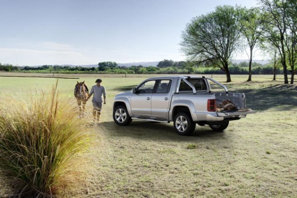 Außenaufnahme mit dem Volkswagen Amarok