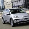 <p>Die Fahrzeugfront des Volkswagen cross-up</p>