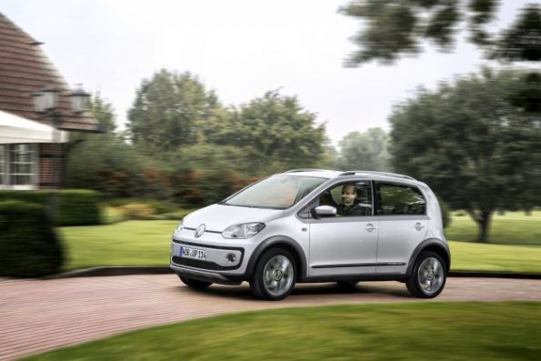 Seitenansicht des Volkswagen cross-up