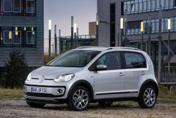 Front- und Seitenansicht des Volkswagen cross-up