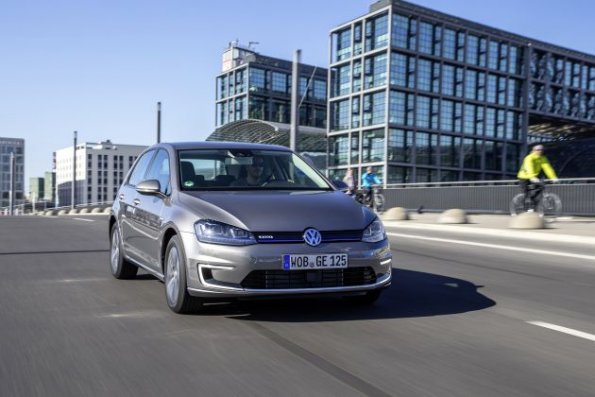 Die Front des Volkswagen E Golf