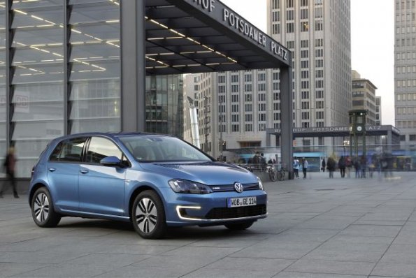 Die Frontpartie am Volkswagen E Golf