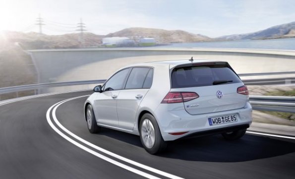 Die Heckpartie des VW e-golf