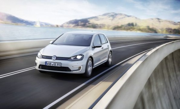 Fahraufnahme mit dem VW e-golf