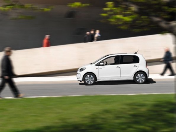 Fahraufnahme mit dem Volkswagen e-up!