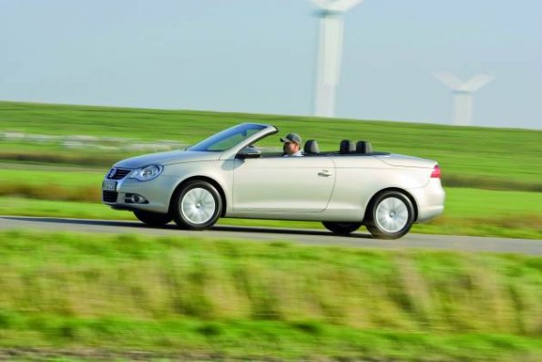 Seitenansicht des VW Eos 