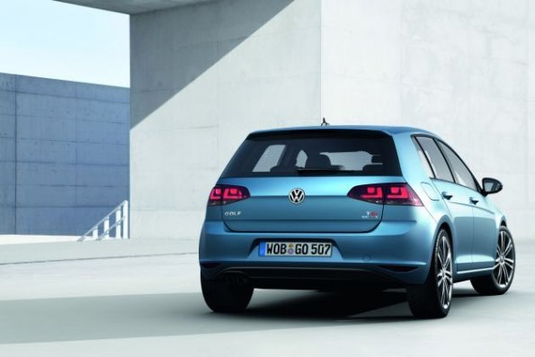 Das Heck des neuen Volkswagen Golf 7