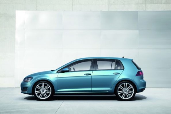 Die Silhouette des neuen Volkswagen Golf VII