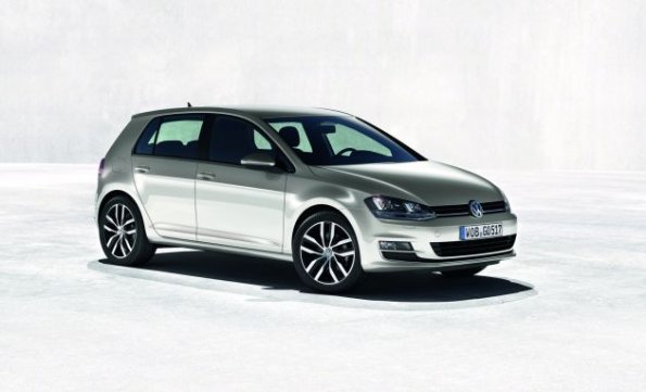 Front- und Seitenansicht des Volkswagen Golf VII