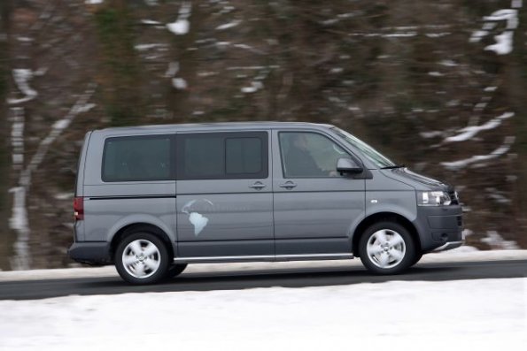 Fahraufnahme mit dem Volkswagen Multivan Panamericana