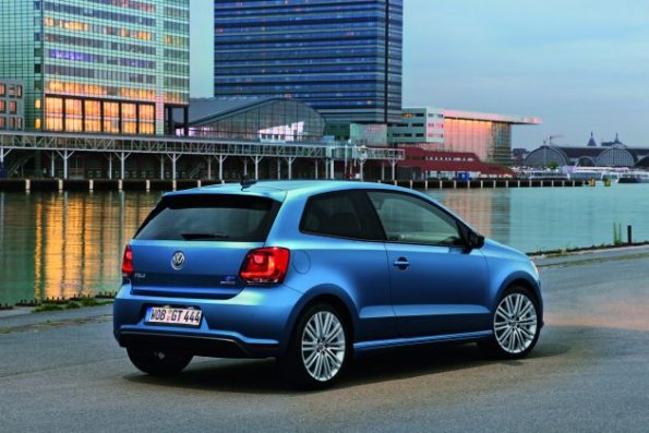 Ein Blick auf die Heckpartie des Volkswagen Polo Blue GT