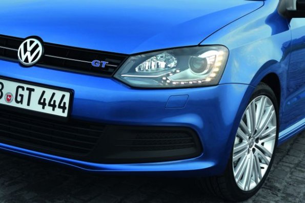 Detailaufnahme am Volkswagen Polo Blue GT