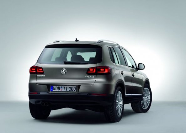 Die Heckpartie des Volkswagen Tiguan