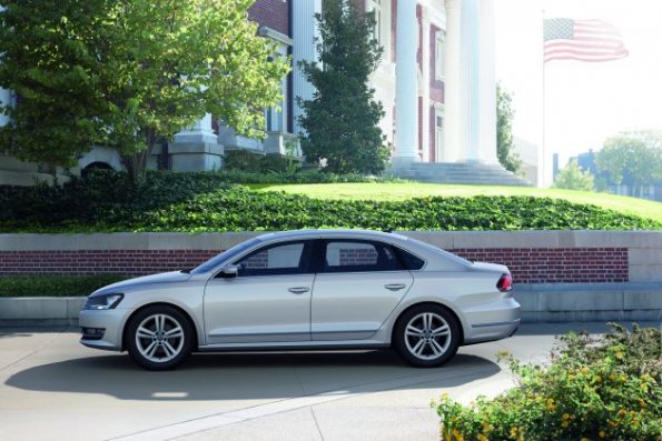 Die Silhouette des Volkswagen US-Passat