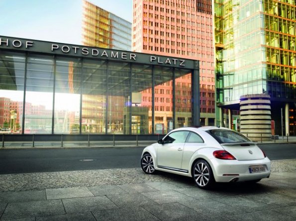 Die Heckpartie des neuen VW Beetle