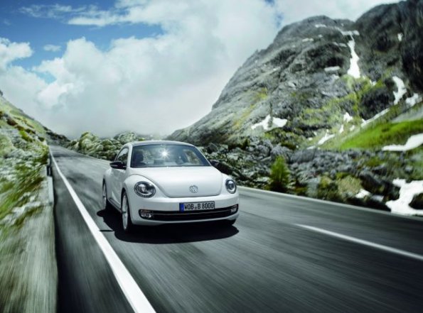 Die Frontansicht des neuen VW Beetle