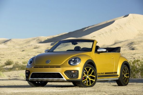 Frontansicht des VW Beetle Dune Cabriolet