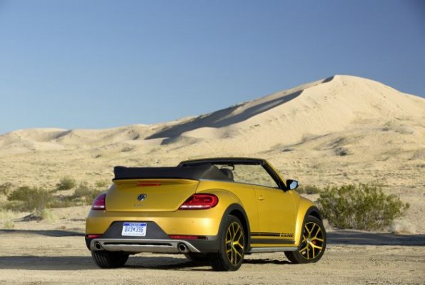 Das Heck des VW Beetle Dune Cabriolet