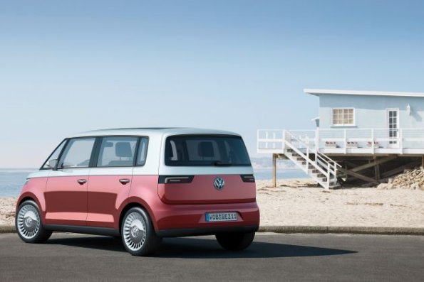 Das Heck des neuen VW Bulli