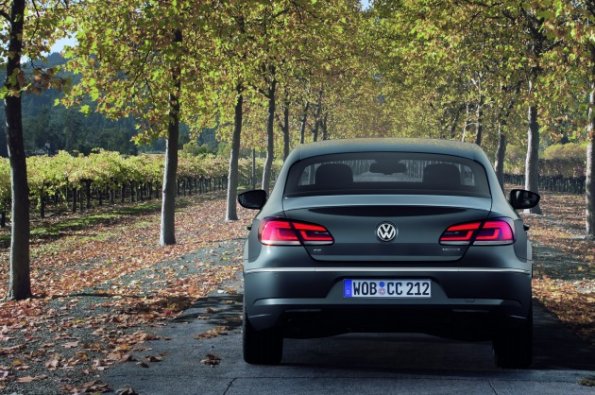 Heckansicht des VW CC