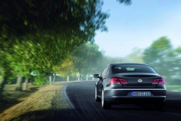 Heckansicht des VW CC